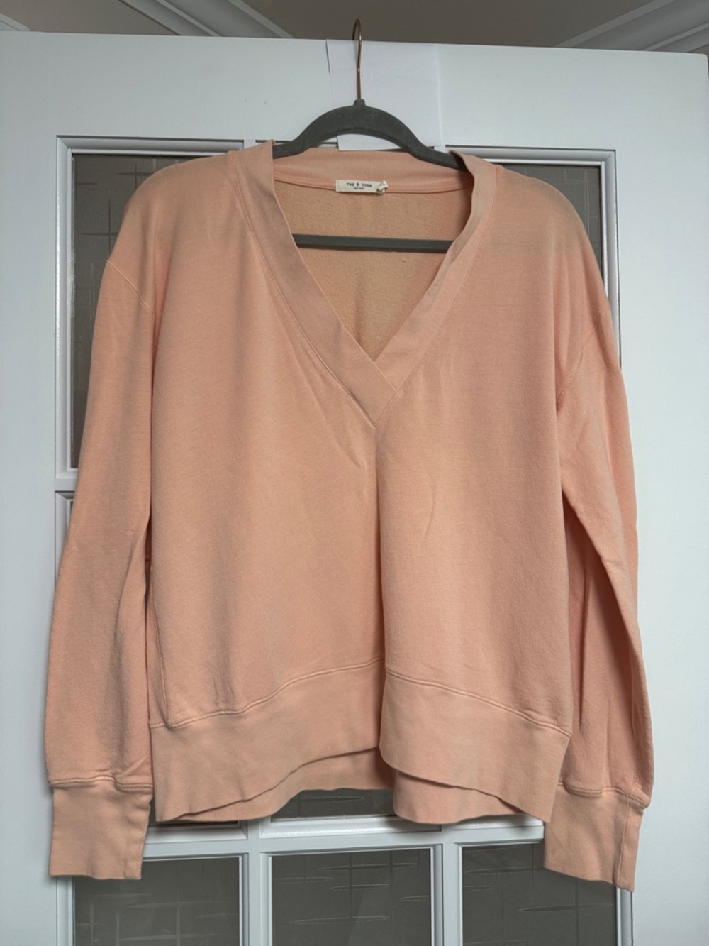 rag & bone Peach V-Neck Pullover